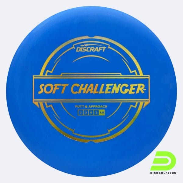 Discraft Challenger in blau, im Soft Putter Line Kunststoff und ohne Spezialeffekt