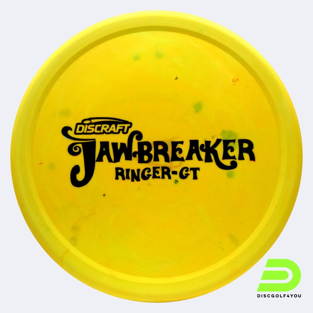 Discraft Ringer GT in yellow, jawbreaker plastic