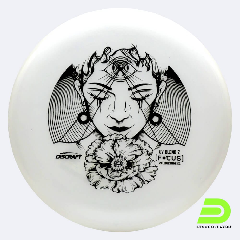 Discraft Focus 2023 Ledgestone Edition in white, uv cryztal plastic Discraft Focus 2023 Ledgestone Edition in white, uv cryztal plastic