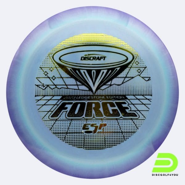 Discraft Force 2023 Ledgestone Edition in light-blue, esp plastic and burst effect