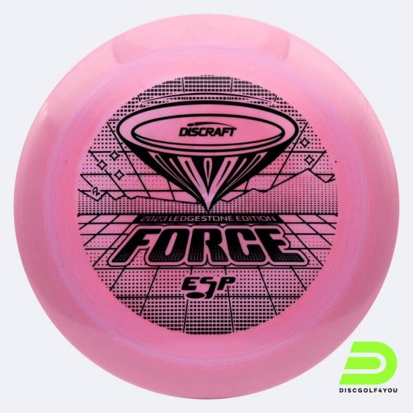 Discraft Force 2023 Ledgestone Edition in rosa, im ESP Kunststoff und ohne Spezialeffekt