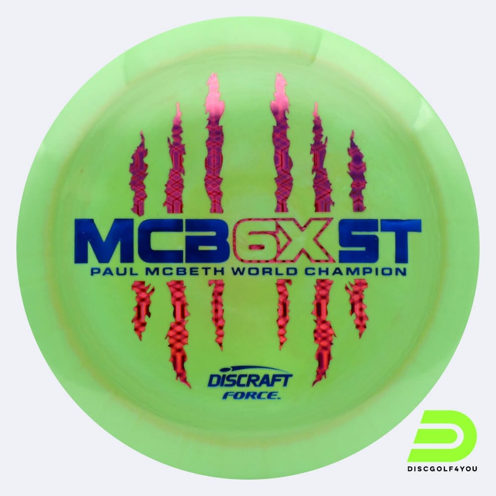 Discraft Force - McBeth 6x Claw in green, esp plastic