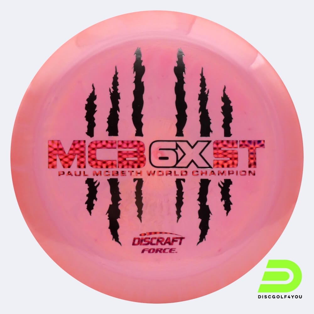Discraft Force - McBeth 6x Claw in rosa, im ESP Kunststoff und ohne Spezialeffekt