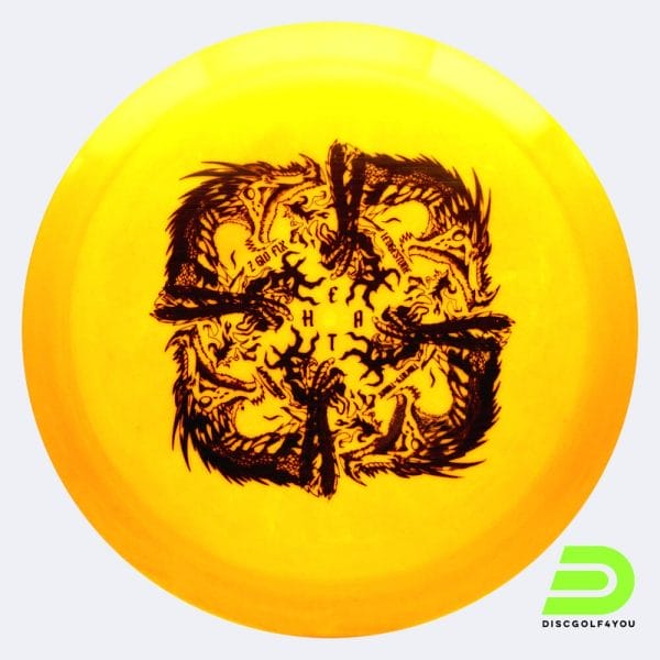 Discraft Heat 2023 Ledgestone Edition in gelb, im Z GLO FLX Kunststoff und ohne Spezialeffekt