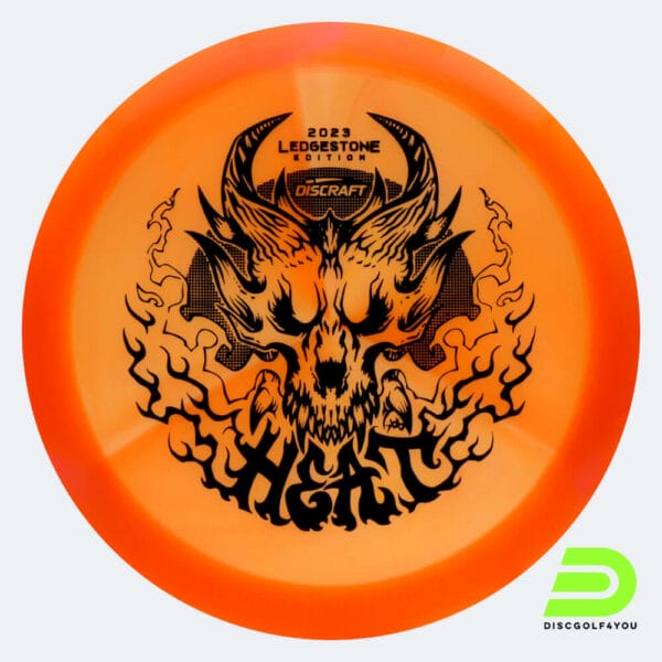 Discraft Heat 2023 Ledgestone Edition in classic-orange, z swirl plastic