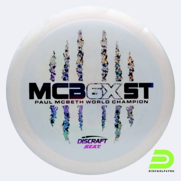 Discraft Heat - McBeth 6x Claw in weiss, im ESP Kunststoff und ohne Spezialeffekt