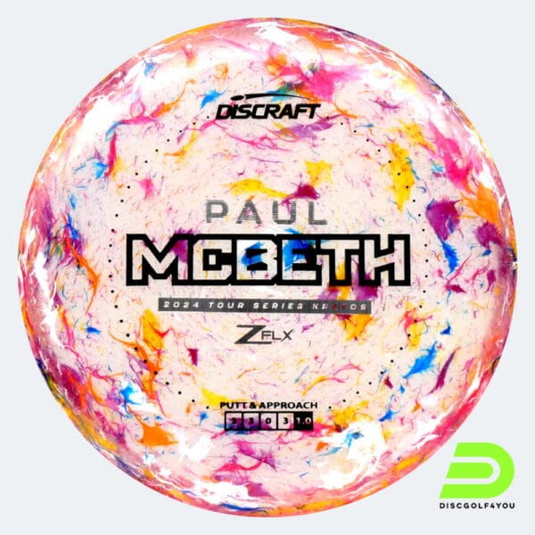 Discraft Kratos Paul McBeth Tour Series in pink, jawbreaker z flx plastic