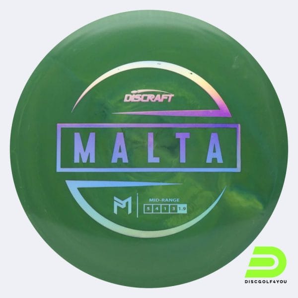 Discraft Malta - Paul McBeth Signature Series in grün, im ESP Kunststoff und burst Spezialeffekt