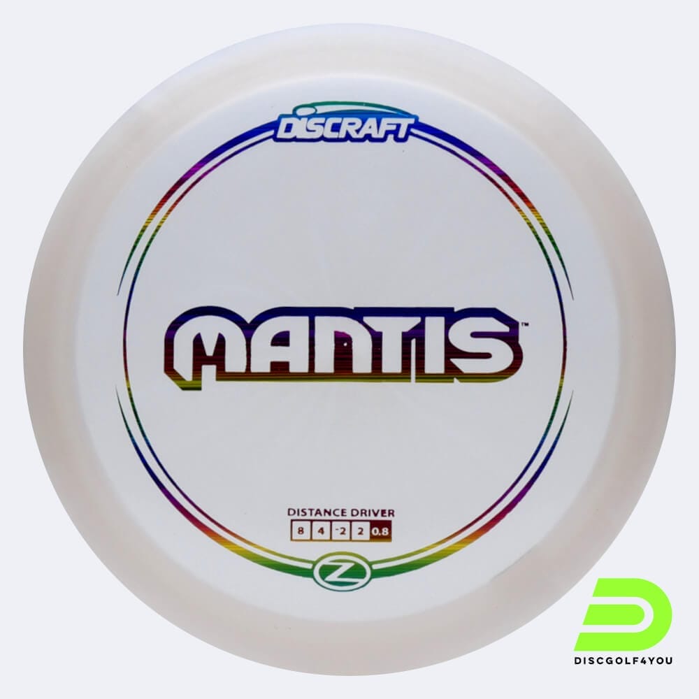 Discraft Mantis in white, z-line plastic