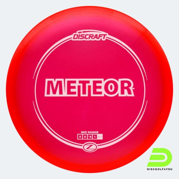 Discraft Meteor in rot, im Z-Line Kunststoff und ohne Spezialeffekt