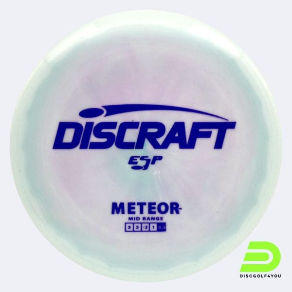 Discraft Meteor in hellblau, im ESP Kunststoff und ohne Spezialeffekt