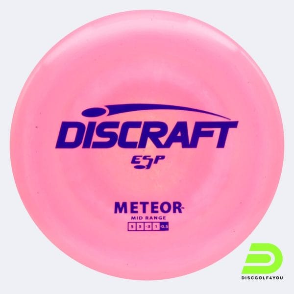 Discraft Meteor in rosa, im ESP Kunststoff und burst Spezialeffekt