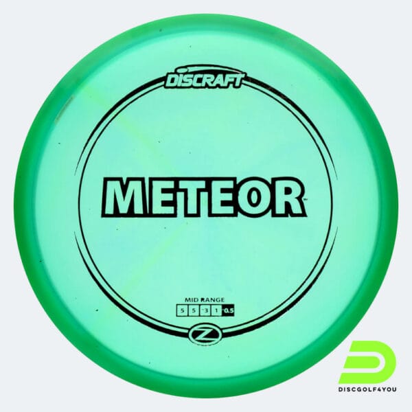 Discraft Meteor in grün, im Z-Line Kunststoff und ohne Spezialeffekt