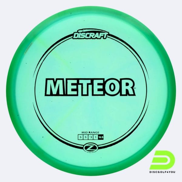 Discraft Meteor in grün, im Z-Line Kunststoff und ohne Spezialeffekt
