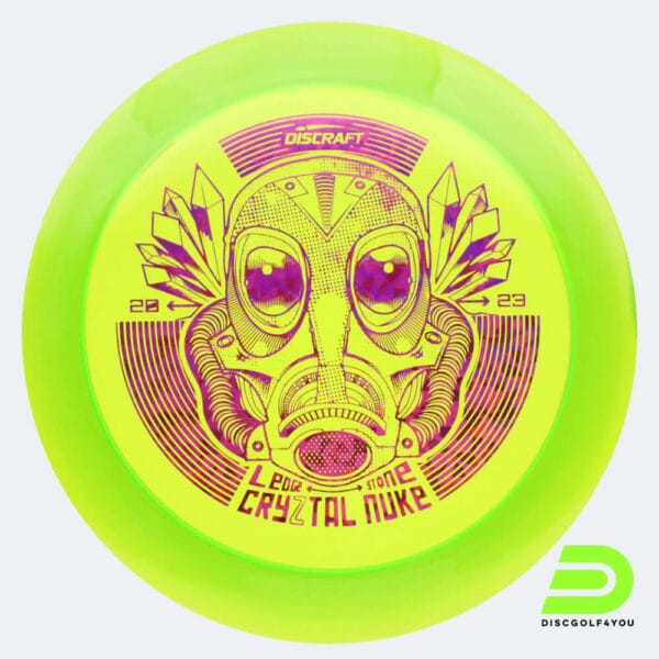 Discraft Nuke 2023 Ledgestone Edition in light-green, crystal plastic