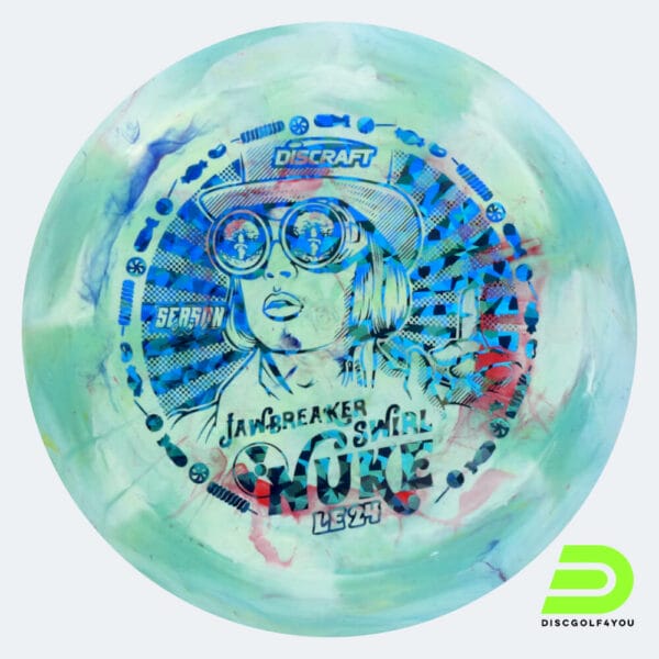 Discraft Nuke Ledgestone Edition in turquoise, jawbreaker plastic and burst effect