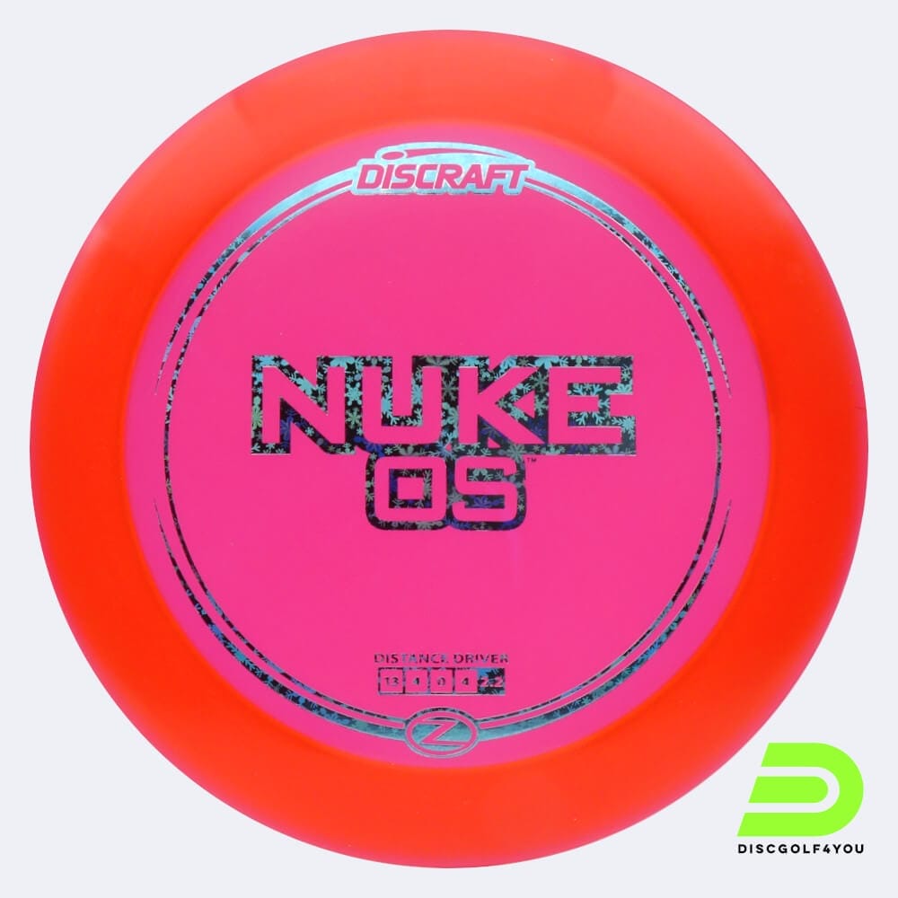 Discraft Nuke OS in red, z-line plastic