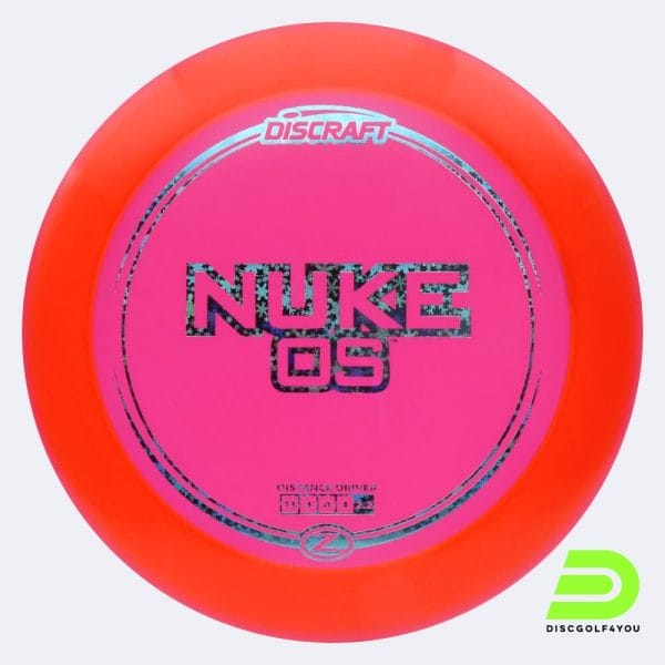 Discraft Nuke OS in rot, im Z-Line Kunststoff und ohne Spezialeffekt