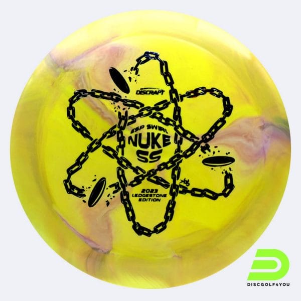 Discraft Nuke SS 2023 Ledgestone Edition in gelb, im ESP Kunststoff und burst Spezialeffekt