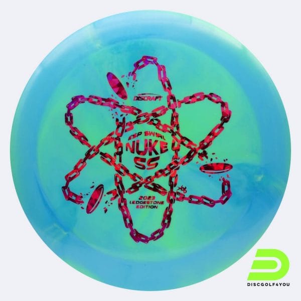 Discraft Nuke SS 2023 Ledgestone Edition in turquoise, esp plastic and burst effect