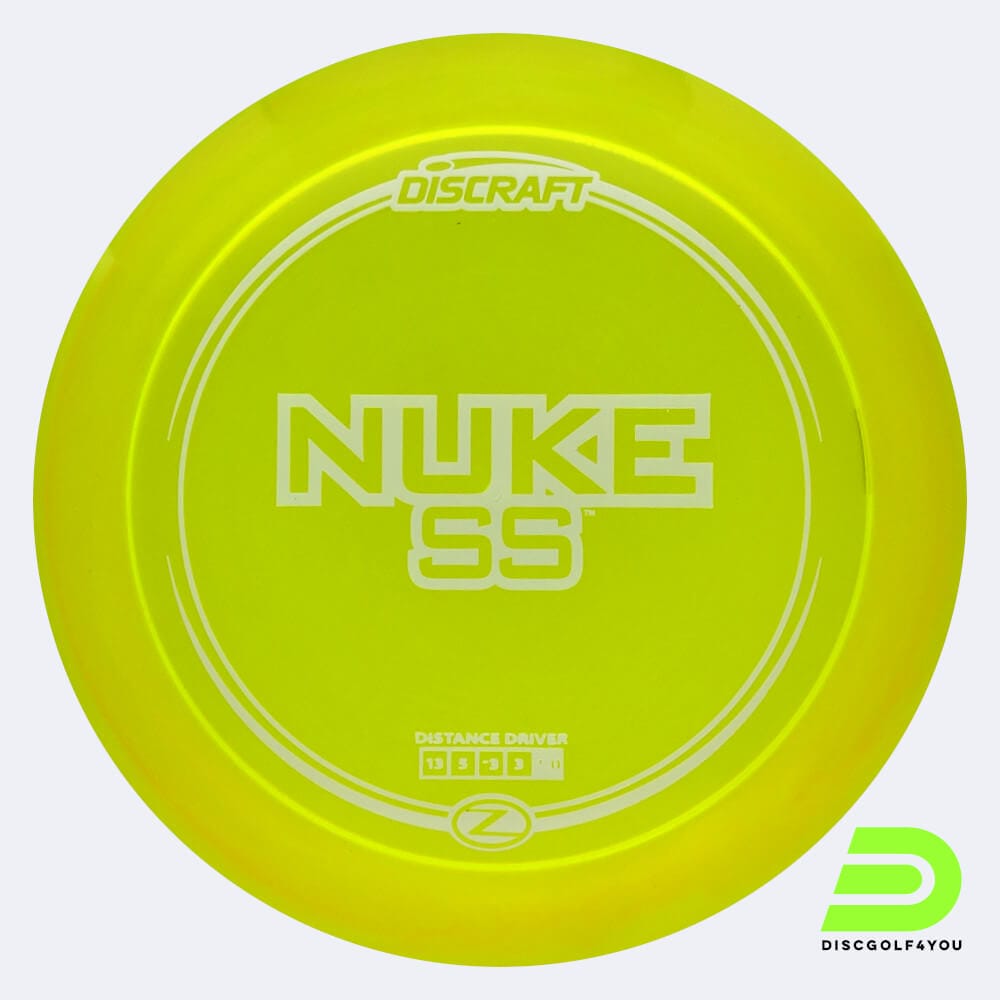 Discraft Nuke SS in gelb, im Z-Line Kunststoff und ohne Spezialeffekt