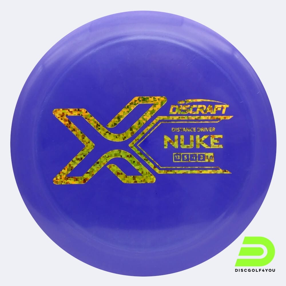 Discraft Nuke in purple, x-line plastic