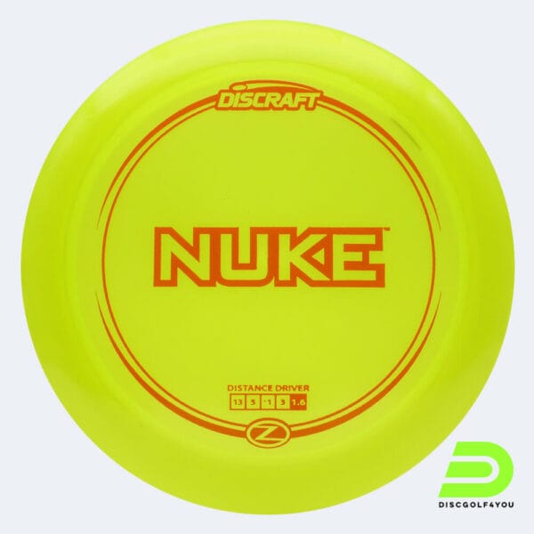 Discraft Nuke in gelb, im Z-Line Kunststoff und ohne Spezialeffekt