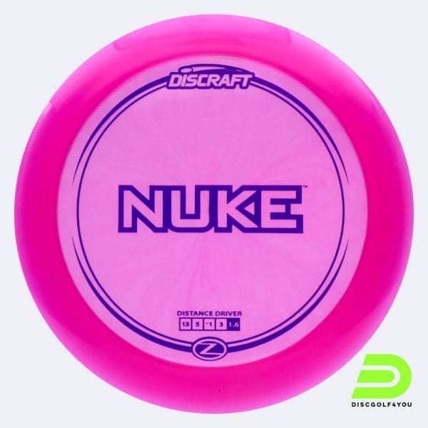 Discraft Nuke in pink, z-line plastic