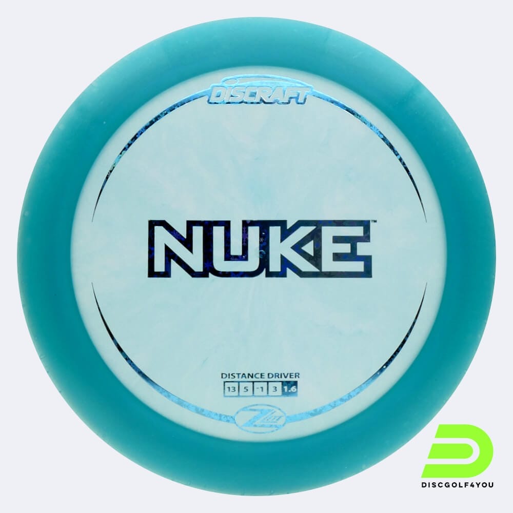 Discraft Nuke in turquoise, z-line plastic