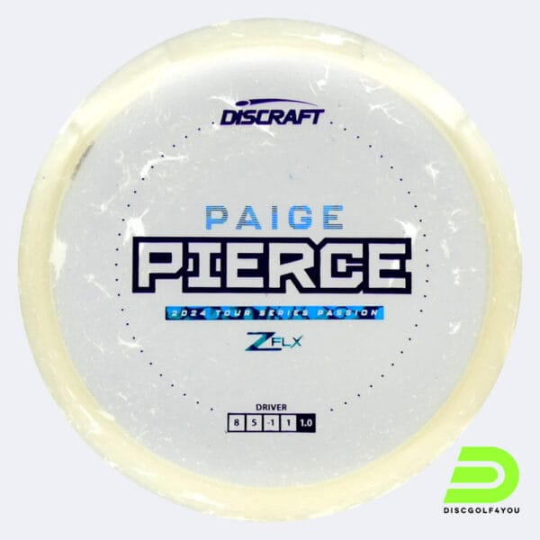 Discraft Passion - Paige Pierce Tour Series in kristallklar, im Jawbreaker Z FLX Kunststoff und ohne Spezialeffekt