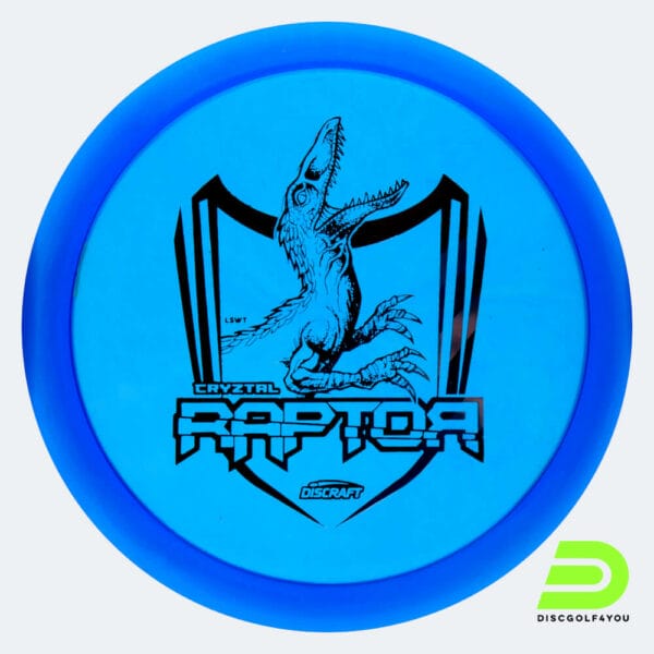 Discraft Raptor in blau, im Cryztal Kunststoff und ohne Spezialeffekt