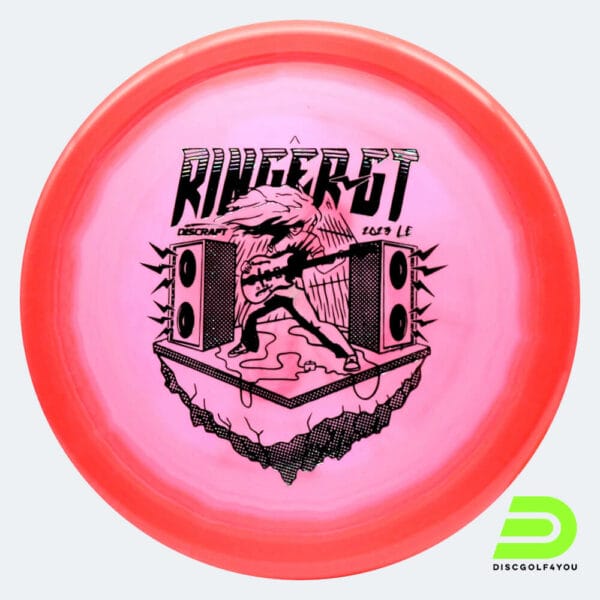 Discraft Ringer GT 2023 Ledgestone Edition in rosa, im ESP Kunststoff und burst Spezialeffekt