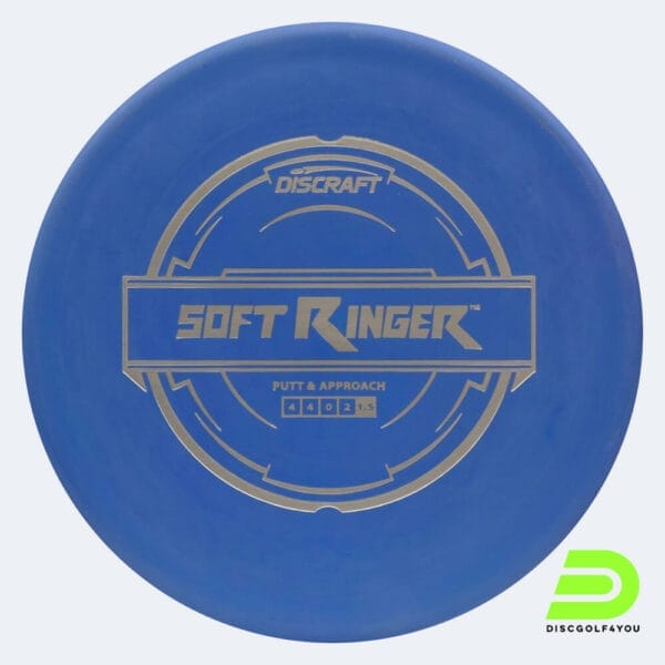 Discraft Ringer in blau, im Soft Putter Line Kunststoff und ohne Spezialeffekt