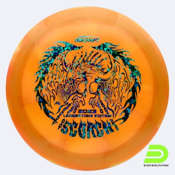 Discraft Scorch 2023 Ledgestone Edition in classic-orange, z swirl plastic