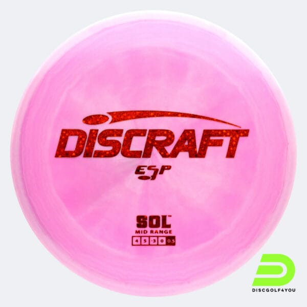 Discraft Sol in rosa, im ESP Kunststoff und ohne Spezialeffekt