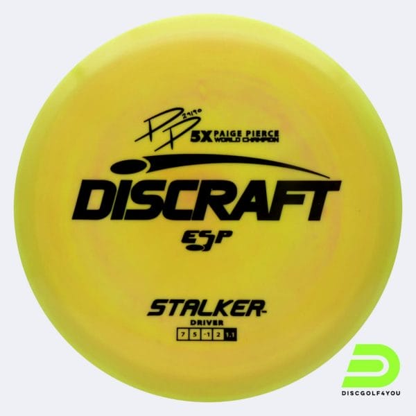Discraft Stalker - Paige Pierce Signature Series in yellow, esp plastic