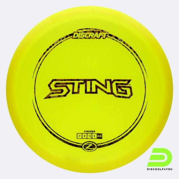 Discraft Sting in yellow, z-line plastic