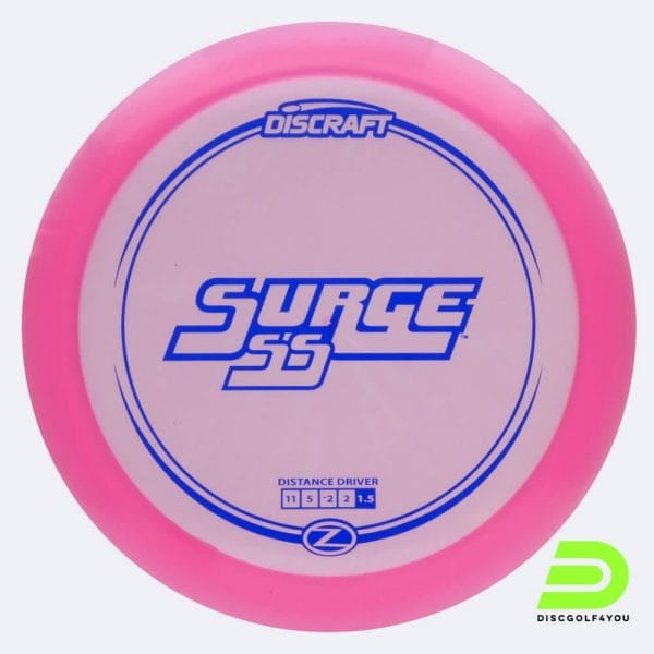 Discraft Surge SS in rosa, im Z-Line Kunststoff und ohne Spezialeffekt