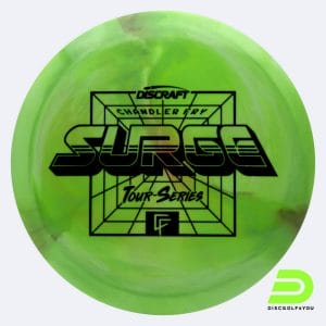 Discraft Surge - Chandler Fry Tour Series in light-green, esp plastic and burst effect
