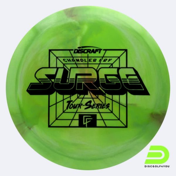 Discraft Surge - Chandler Fry Tour Series in light-green, esp plastic and burst effect