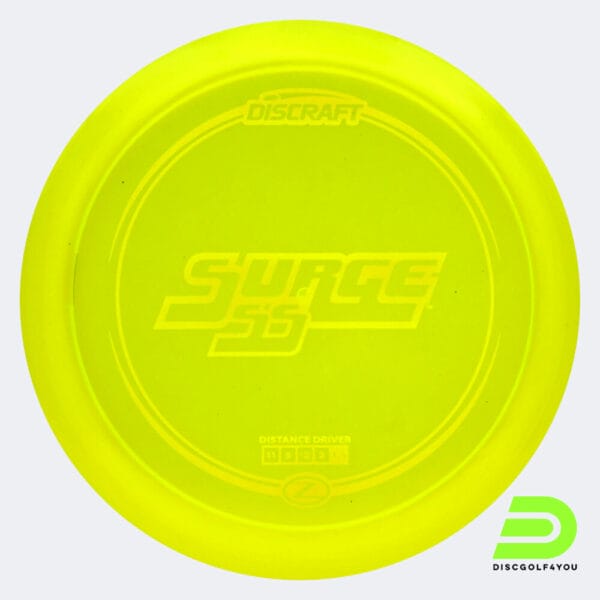 Discraft Surge SS in gelb, im Z-Line Kunststoff und ohne Spezialeffekt