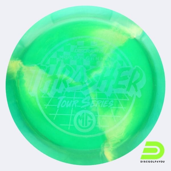 Discraft Thrasher - Missy Gannon Tour Series in green, esp plastic and burst effect