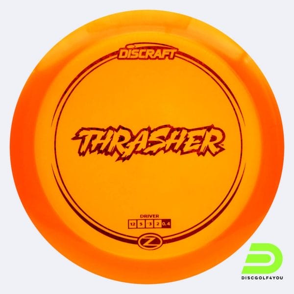 Discraft Thrasher in classic-orange, z-line plastic