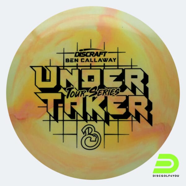 Discraft Undertaker - Ben Callaway Tour Series in gelb, im ESP Kunststoff und burst Spezialeffekt