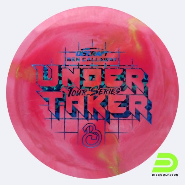Discraft Undertaker - Ben Callaway Tour Series in rosa, im ESP Kunststoff und burst Spezialeffekt