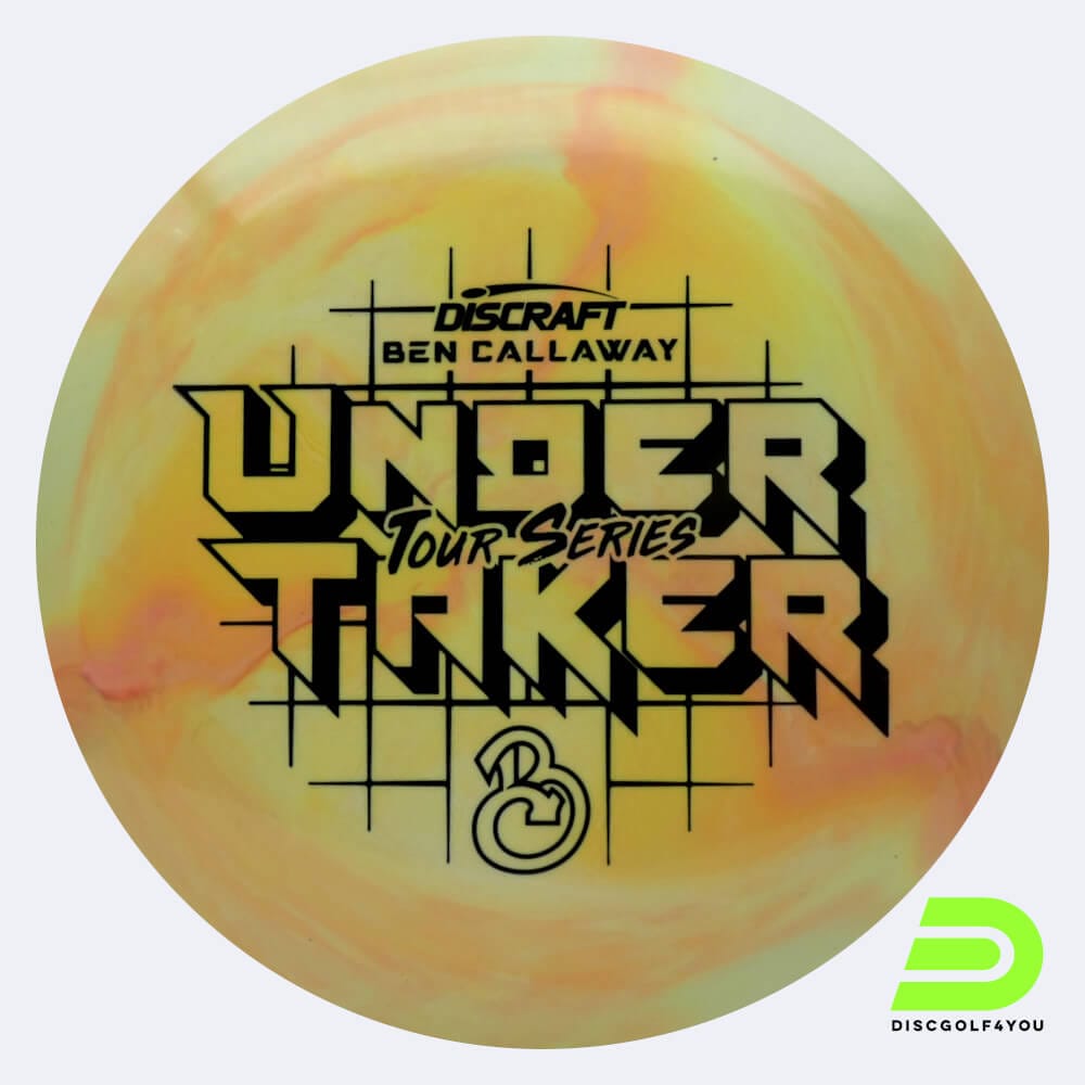 Discraft Undertaker - Ben Callaway Tour Series in yellow, esp plastic and burst effect