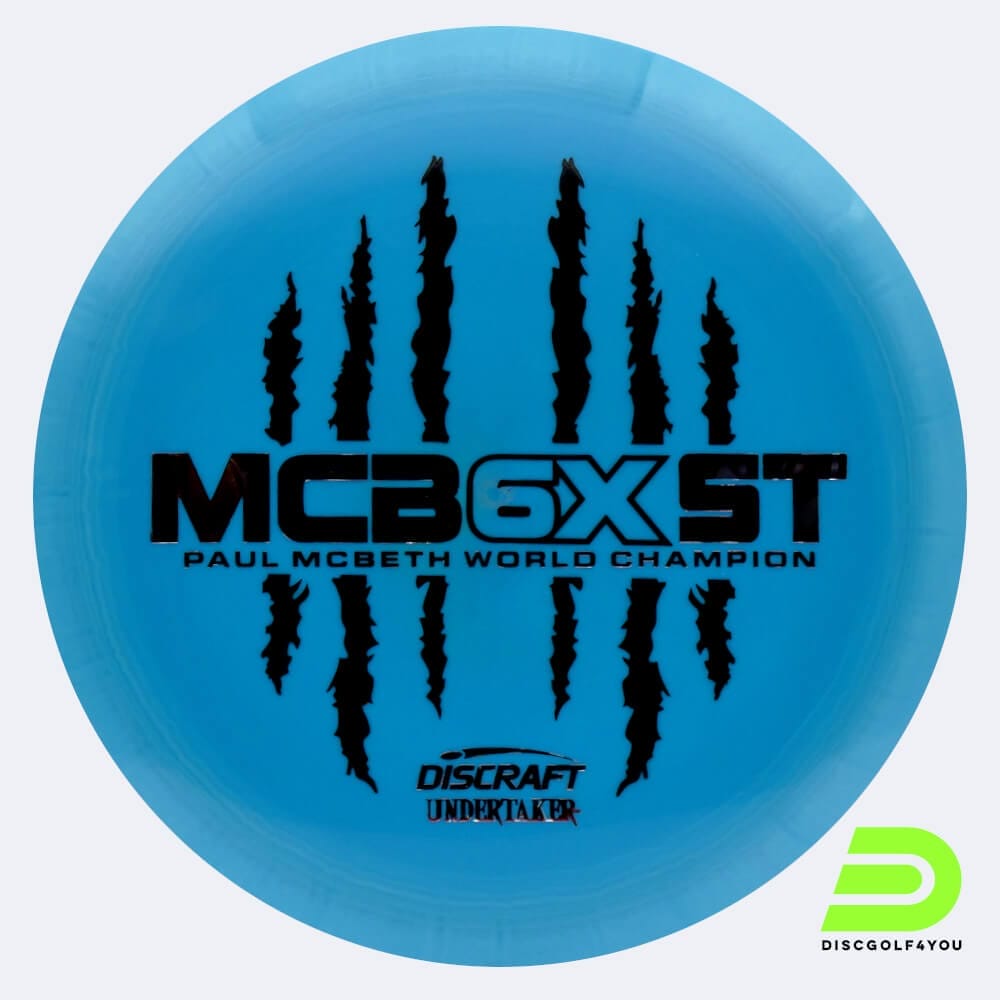 Discraft Undertaker - McBeth 6x Claw in hellblau, im ESP Kunststoff und ohne Spezialeffekt