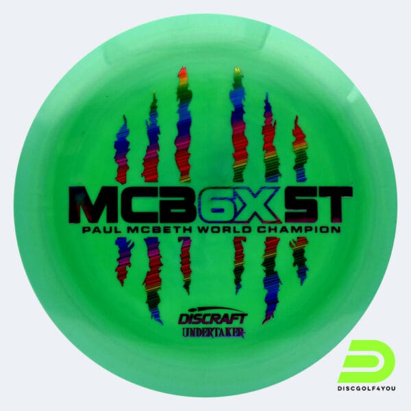 Discraft Undertaker - McBeth 6x Claw in hellgrün, im ESP Kunststoff und burst Spezialeffekt
