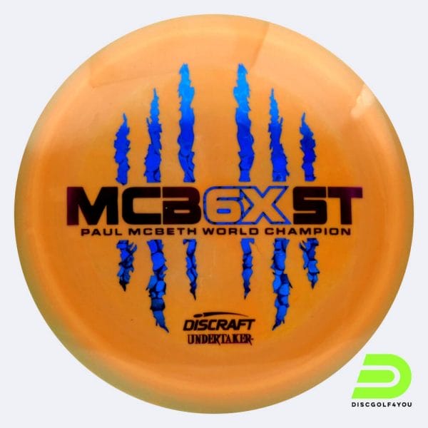 Discraft Undertaker - McBeth 6x Claw in orange, im ESP Kunststoff und ohne Spezialeffekt