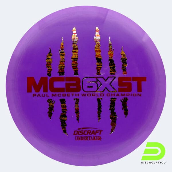 Discraft Undertaker - McBeth 6x Claw in violett, im ESP Kunststoff und ohne Spezialeffekt